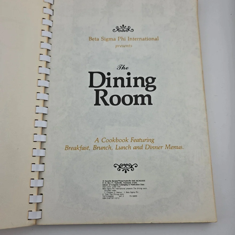 Beta Sigma Phi Cookbook Lot 3 Spiral Bound Vintage Americana Retro Culinary